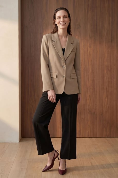 Damen Crepe Blazerjacke - Image 6