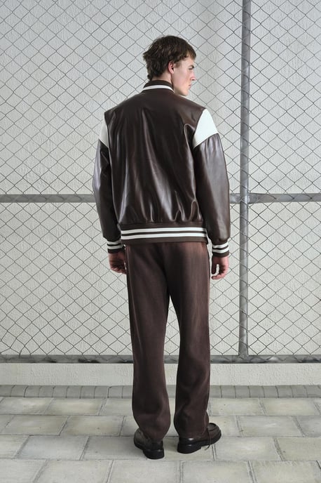Kunstleder Bestickte Reißverschlussjacke - Image 2