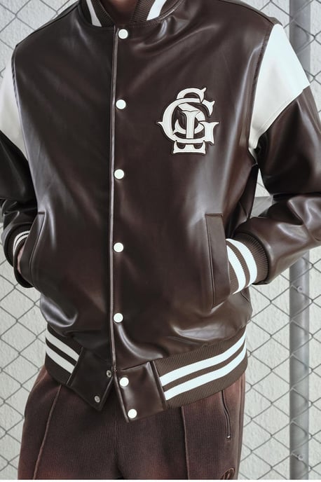 Kunstleder Bestickte Reißverschlussjacke - Image 5