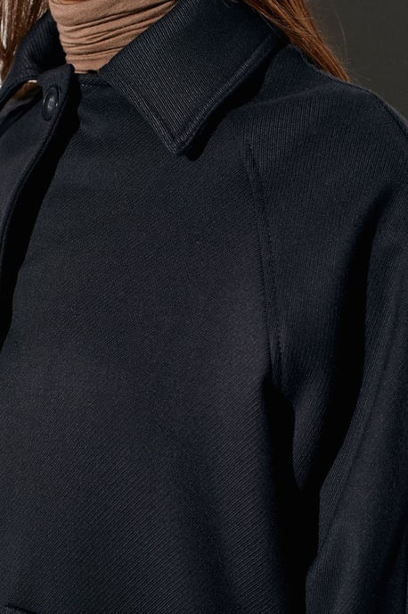 Oversized Plüsch Gewebte Knopfjacket - Image 4