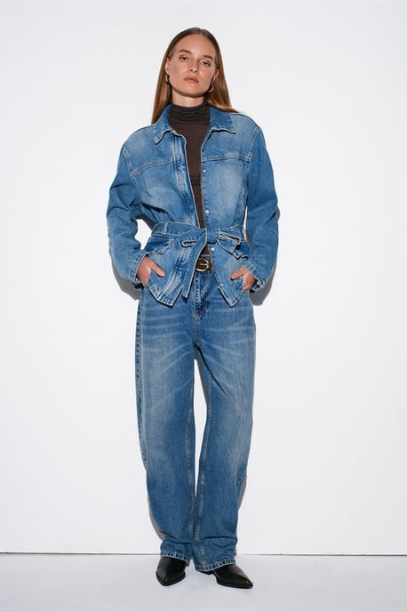 Damen Jeansjacke mit Gürtel - Image 5