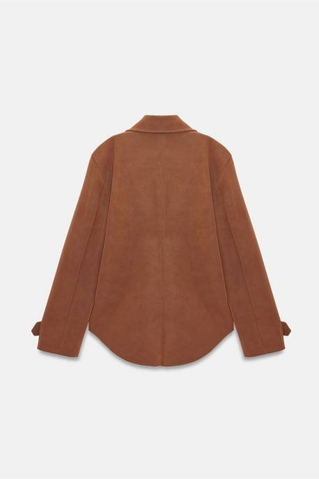 Damen Kunstsuede Knopfjacke - Image 6