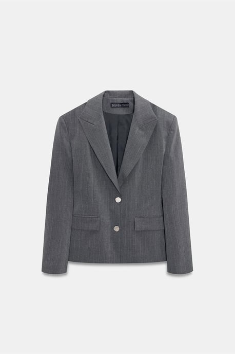 Taillierter Crepe-Blazer mit Schalkragen - Image 5