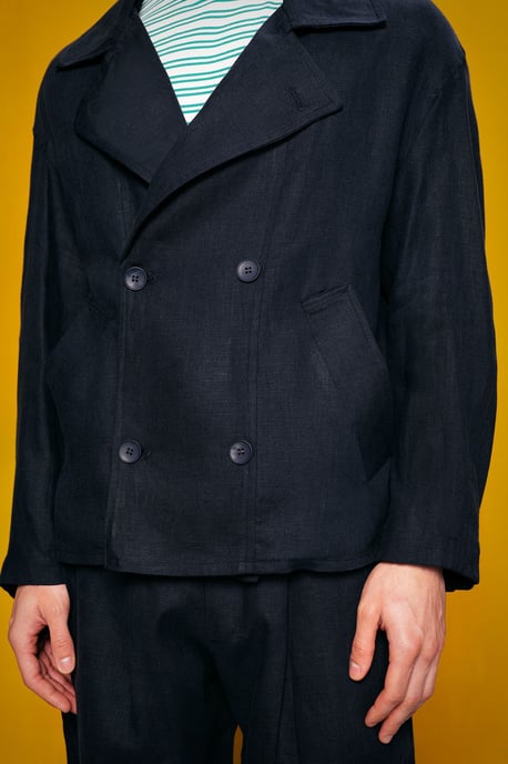 Leinenknopfjacke - Image 5