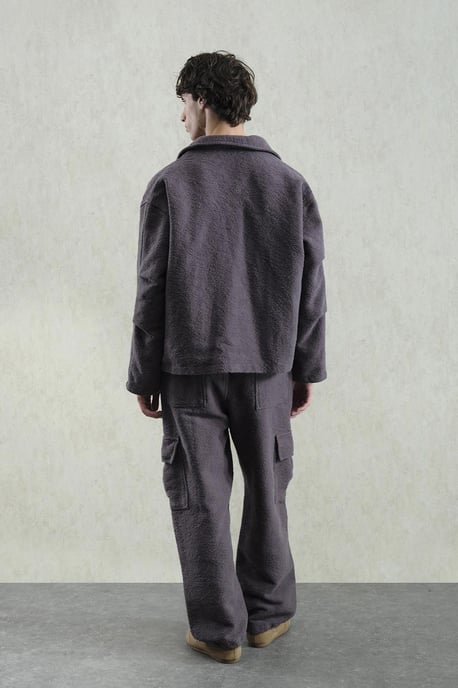 Texturierte Baumwolljacke mit Reißverschluss - Image 2