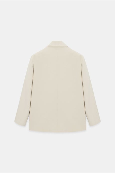 Langer Gewebter Blazer mit Schalkragen - Image 6