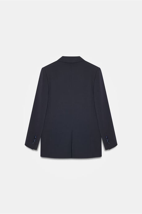 Übergroßer langer Crepe-Blazer-Jacke - Image 6