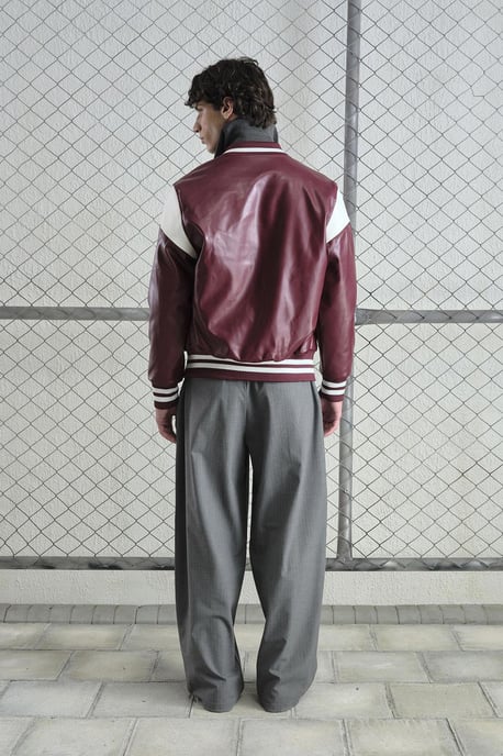 Kunstleder Jacke im entspannten Schnitt mit Stickerei - Image 2