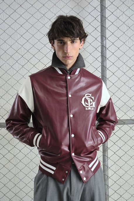 Kunstleder Jacke im entspannten Schnitt mit Stickerei - Image 5