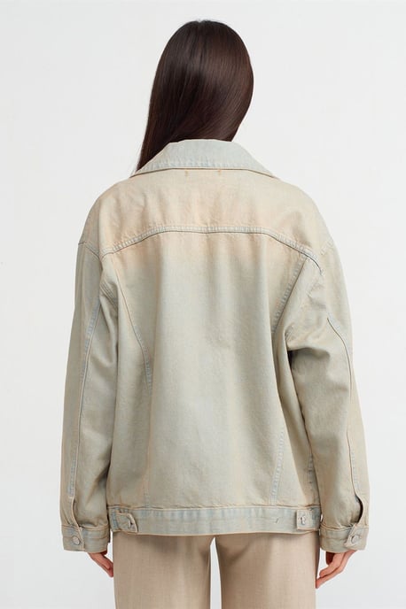 Oversized Denim Buttonjacke - Image 2