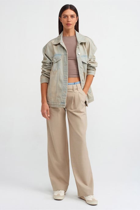 Oversized Denim Buttonjacke - Image 3