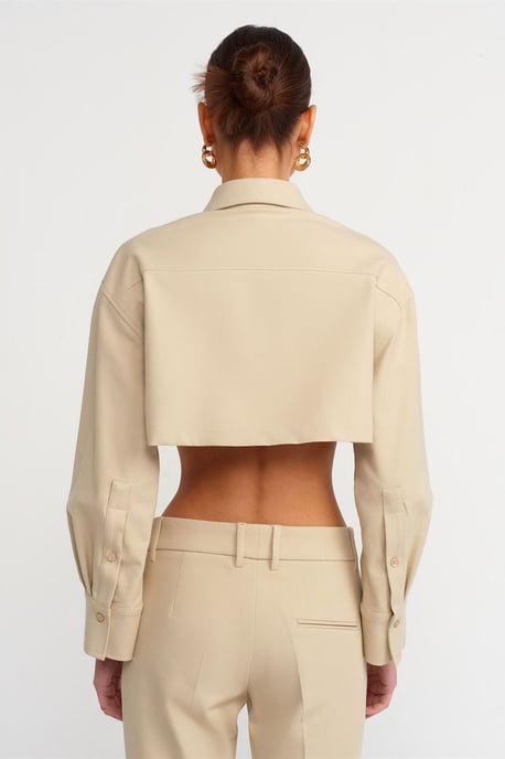 Gekürzte Baumwoll- Poplin- Pufferjacke - Image 2