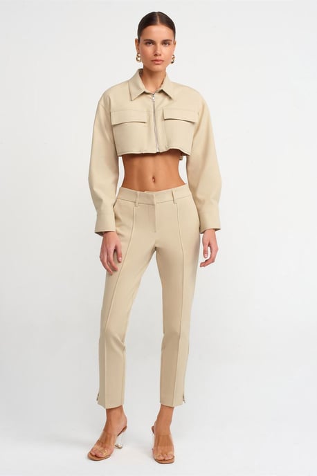 Gekürzte Baumwoll- Poplin- Pufferjacke - Image 3