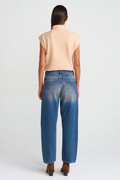 Hochgeschnittene Weite-Leg Ballonjeans - Image 2