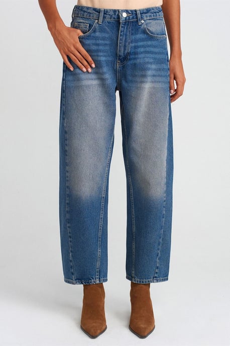 Hochgeschnittene Weite-Leg Ballonjeans - Image 3