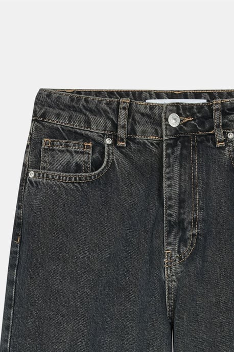 Hochtaillierte weit geschnittene Baumwoll-Jeans - Image 6