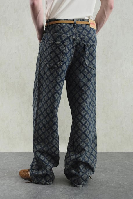 Baggy Fit Bedruckte Denim-Jeans - Image 4