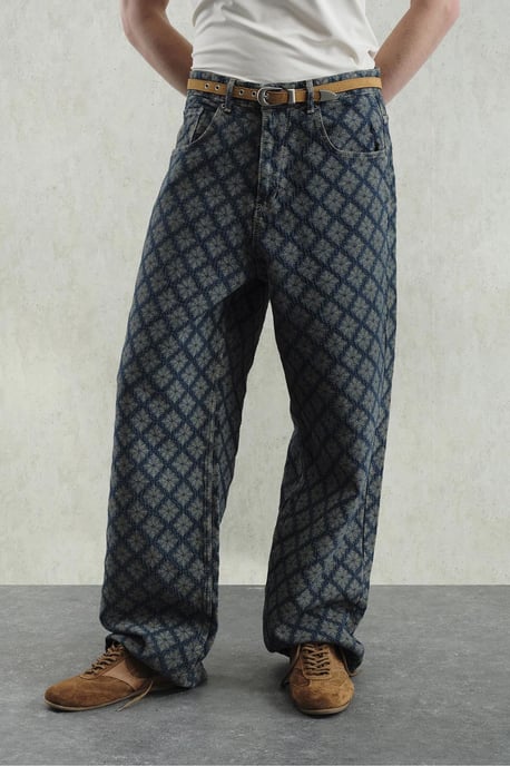 Baggy Fit Bedruckte Denim-Jeans - Image 6