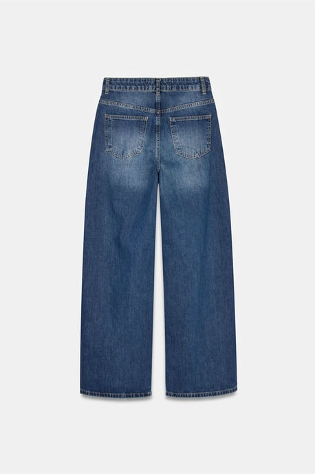 Hochtaillierte weit geschnittene Baumwoll-Jeans - Image 6