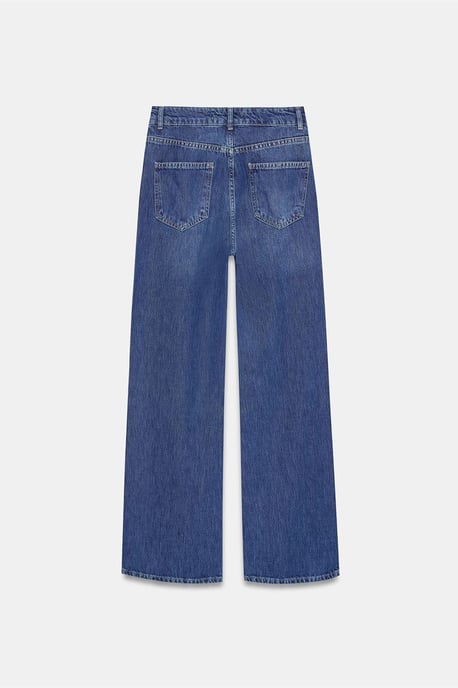 Hochtaillierte weite Denim-Jeans - Image 6