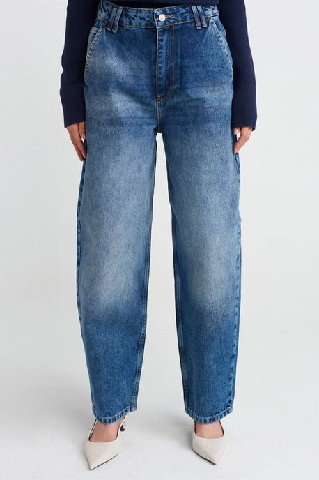 Hochtaillierte Ballon-Weite Jeans - Image 3