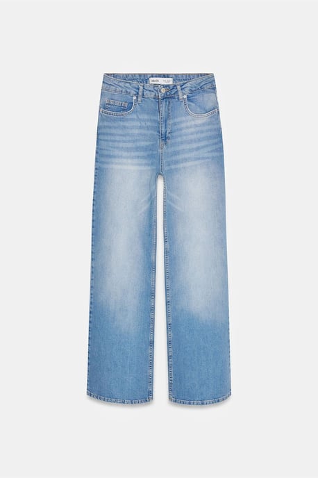 Hochtaillierte Weitbein-Jeans - Image 5