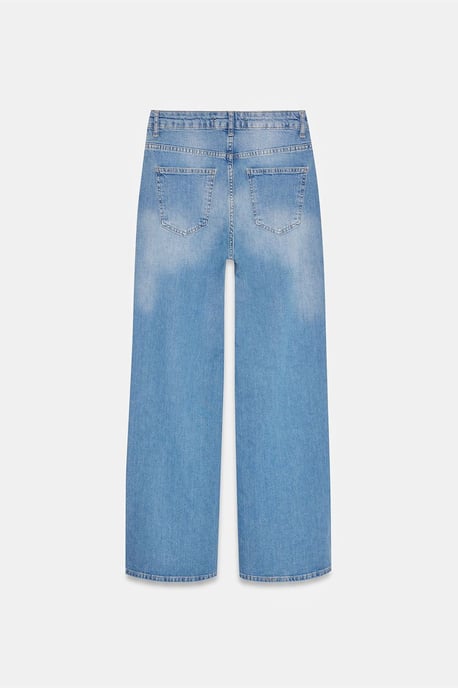 Hochtaillierte Weitbein-Jeans - Image 6