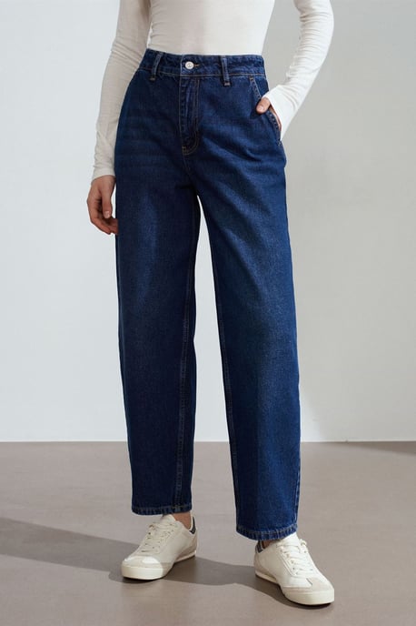 Damen Hochbundige Schlagjeans - Image 3