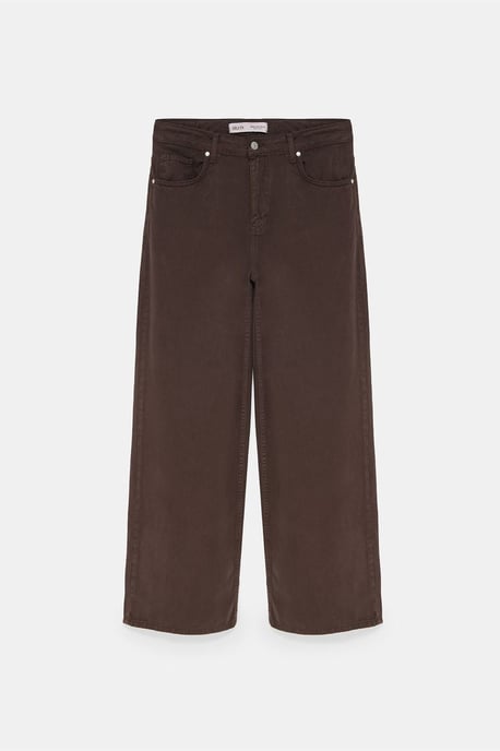 Hochtaillierte weite Denim-Jeans - Image 5