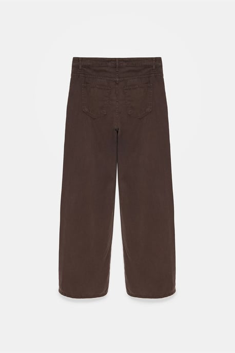 Hochtaillierte weite Denim-Jeans - Image 6
