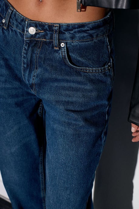 Damen Low-Waist Weitbein Jeans - Image 4