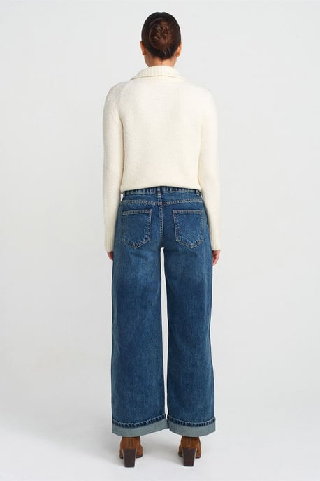 Damen Hochbundige Schlagjeans - Image 2
