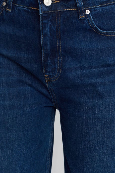 Hochtaillierte weite Baumwoll-Denim-Jeans - Image 4