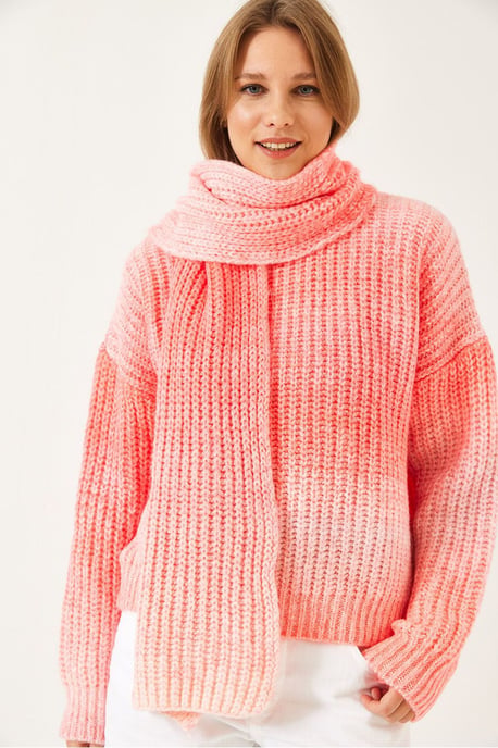 Gradient-Rippstrick-Pullover mit Rundhalsausschnitt - Image 3