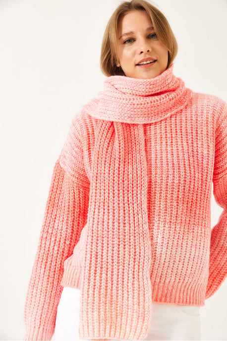 Gradient-Rippstrick-Pullover mit Rundhalsausschnitt - Image 4