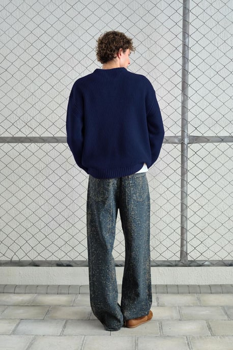 Rippstrick-Pullover mit Rundhalsausschnitt - Image 2