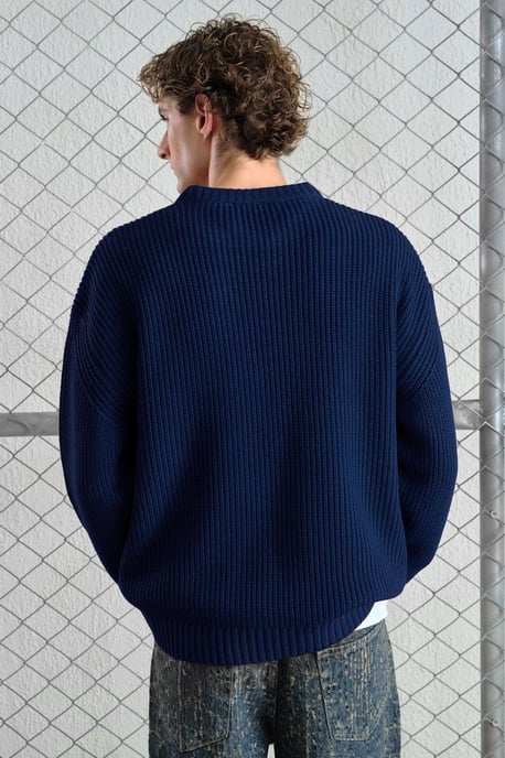 Rippstrick-Pullover mit Rundhalsausschnitt - Image 3