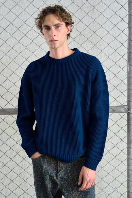 Rippstrick-Pullover mit Rundhalsausschnitt - Image 4