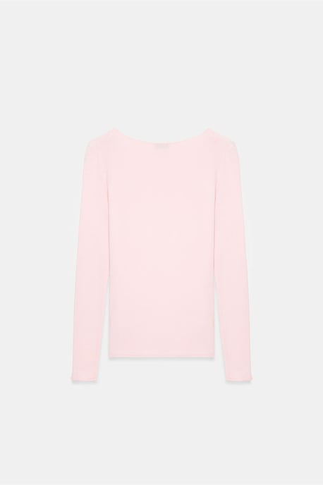 Damen Rippstrick-Boots-Ausschnitt Slim-Fit Pullover - Image 6