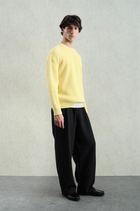 Dicker Rippstrick-Pullover mit Rundhalsausschnitt - Image 3