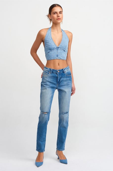 Niedrig geschnittene Gerade Jeans - Image 1