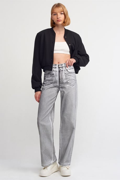 HochTaillierte Gerade Jeans - Image 1