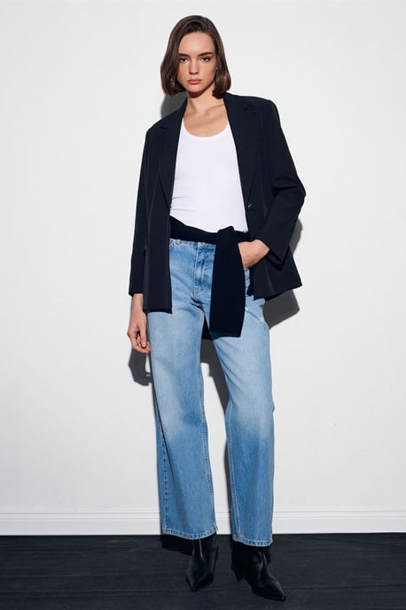 Damen High-Waist Straight Leg Jeans - Image 2