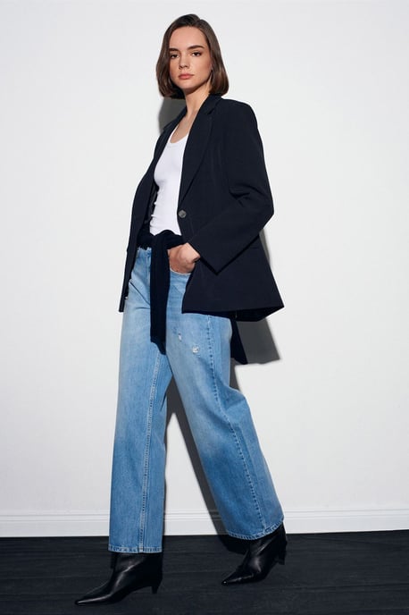 Damen High-Waist Straight Leg Jeans - Image 3