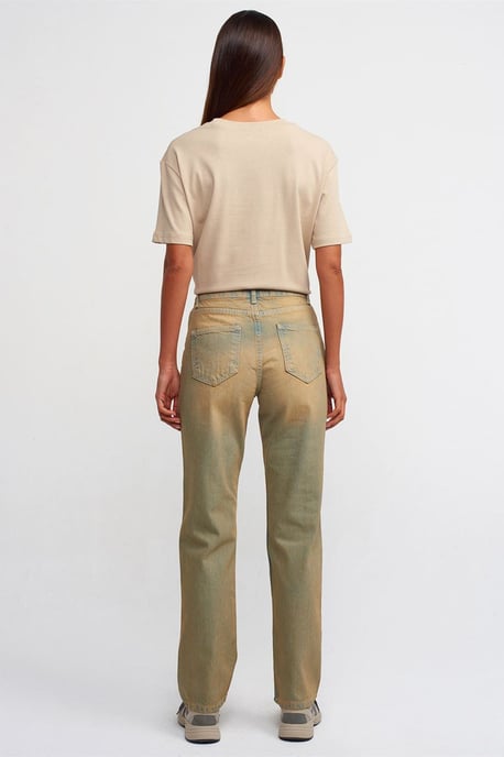 Jeans aus Baumwoll-Denim mit geradem Bein und mittlerer Taille - Image 2
