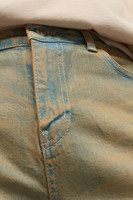 Jeans aus Baumwoll-Denim mit geradem Bein und mittlerer Taille - Image 4