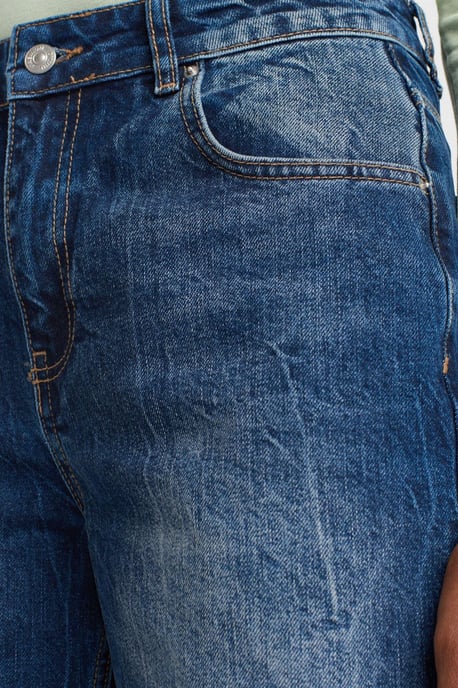 Damen High-Waist Gerade Jeans - Image 3