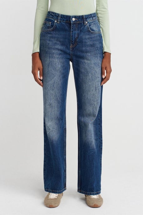 Damen High-Waist Gerade Jeans - Image 4