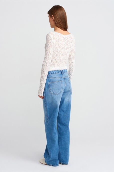 Hochwasser Gerade Jeans aus Baumwoll-Denim - Image 2