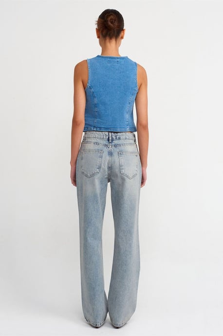Damen Low-Waist Straight Leg Jeans - Image 2